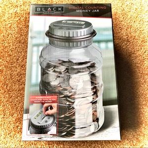 Black Series Digital Counting Money Jar